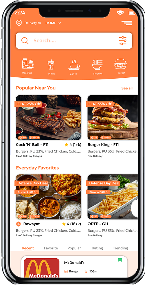  Food delivery app Deal Detail